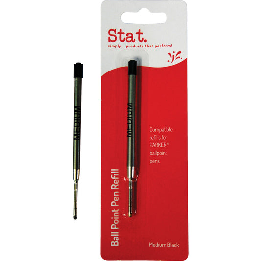 Pen Refill Stat (Parker) Ball Point Medium - Black