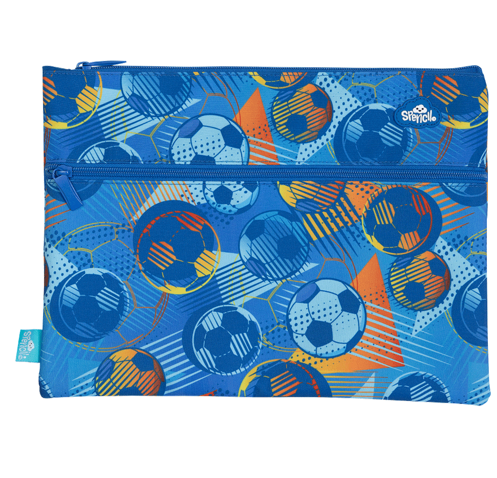 Spencil A4 Twin Zip Pencil Case Game On