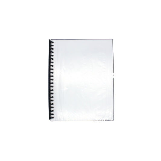 Display Book A4 20 Pocket Clear Front/Black