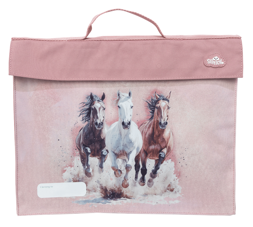 Spencil Library Bag - Wild Horses