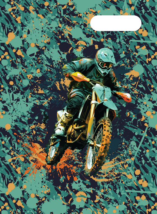 Spencil Scrapbook Cover - Moto Camo Trax