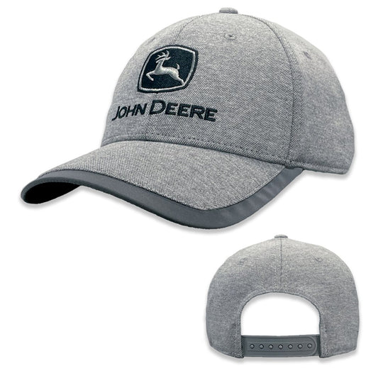 John Deere Grey Diamond Pattern Cap