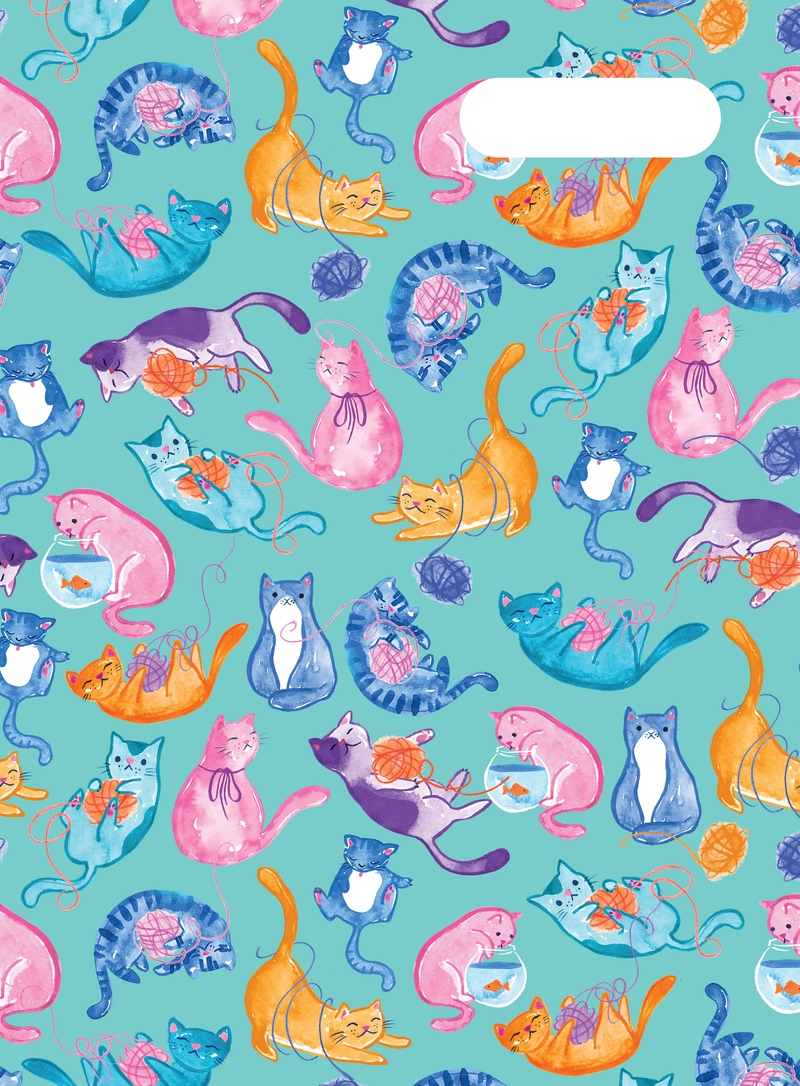 Spencil Scrapbook Cover - Crazy Cats