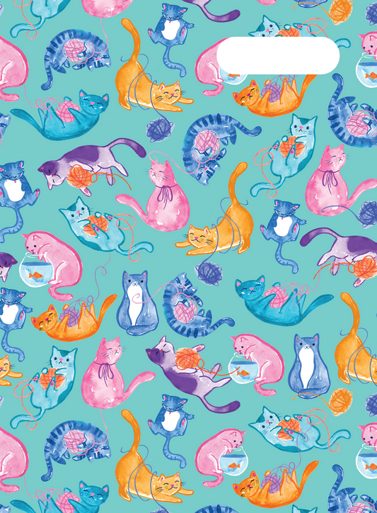 Spencil Scrapbook Cover - Crazy Cats