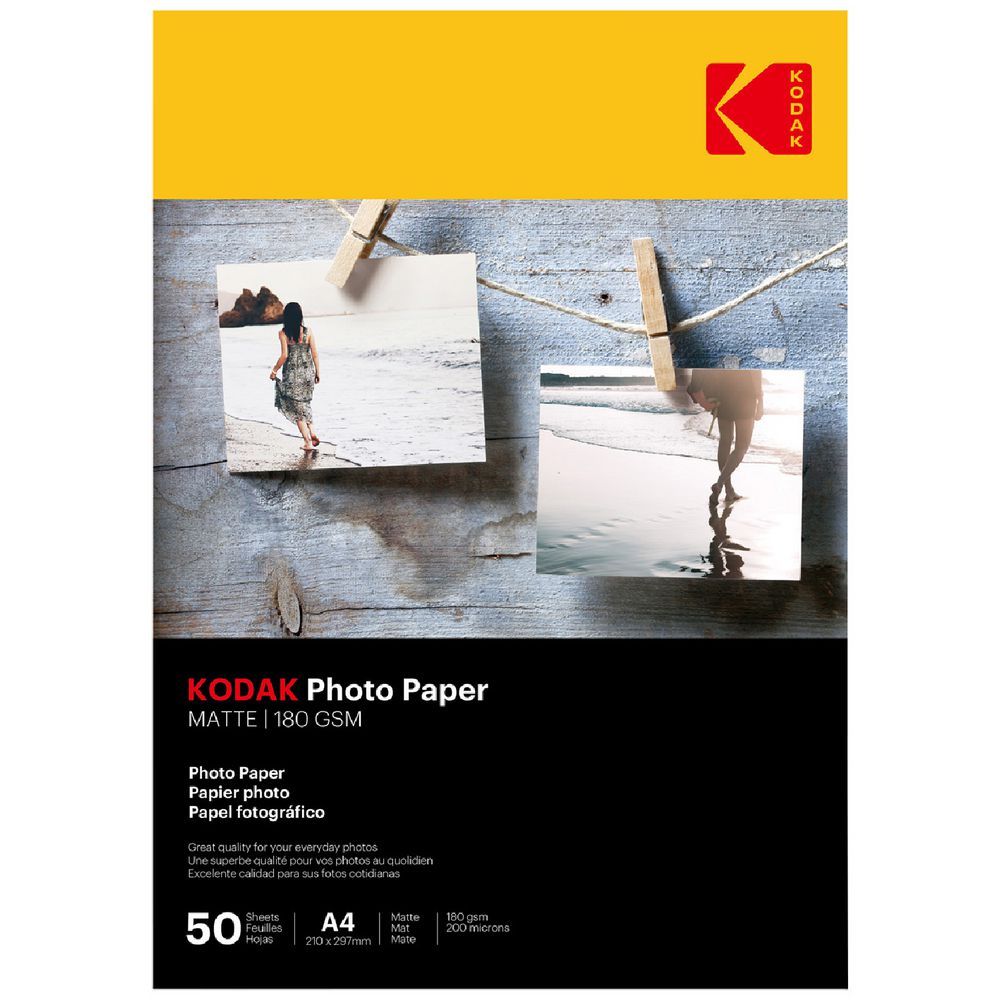 Photo Paper A4 Kodak Premium Matte 180GSM 50 Pack