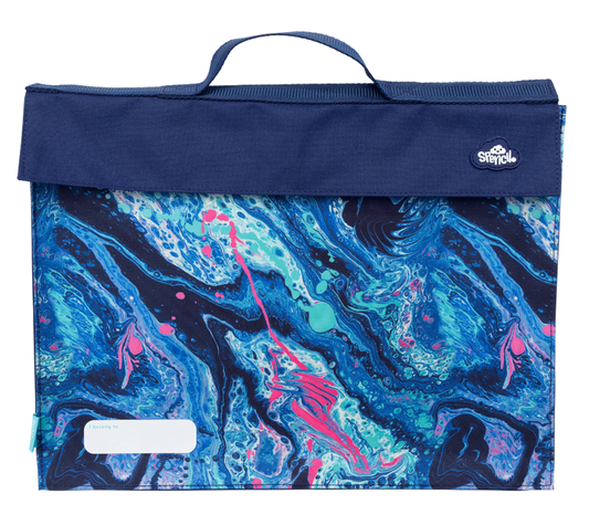 Spencil Library Bag - Liquid Marble