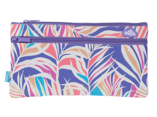 Spencil Twin Zip Pencil Case - Paradise Palms