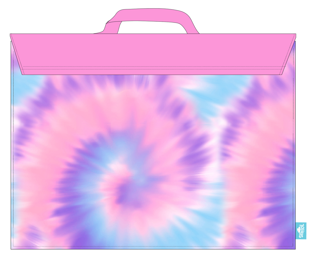 Spencil Library Bag Tie-Dye Splash