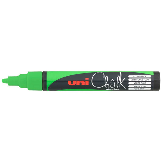 Marker Chalk Uni Bullet Tip 2.5mm - Fluoro Green