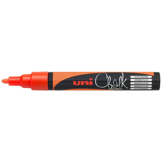 Marker Chalk Uni Bullet Tip 2.5mm - Fluoro Orange