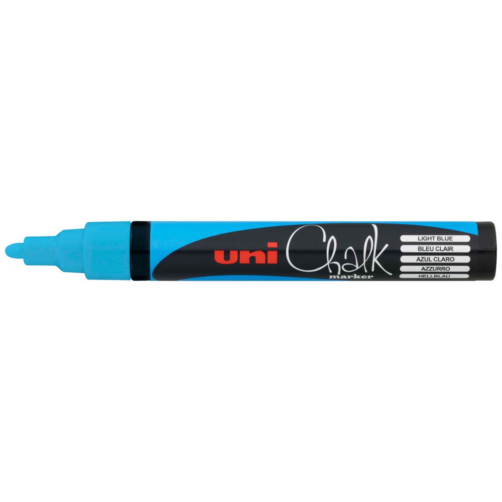Marker Chalk Uni Bullet Tip 2.5mm - Light Blue