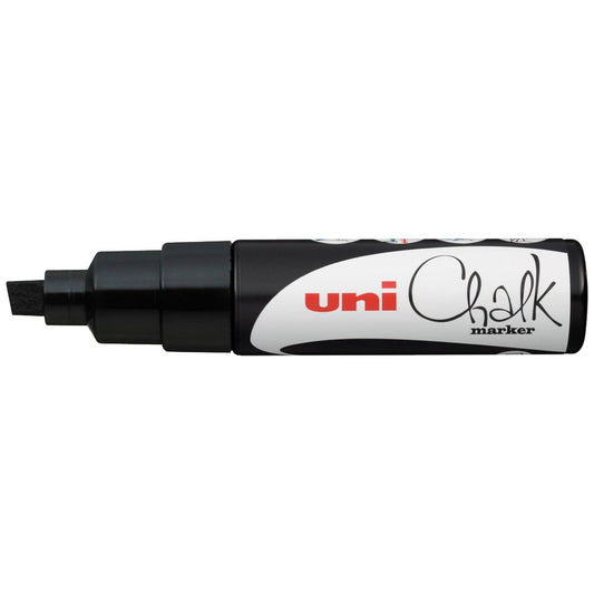 Marker Chalk Uni 8MM Chisel Tip - Black