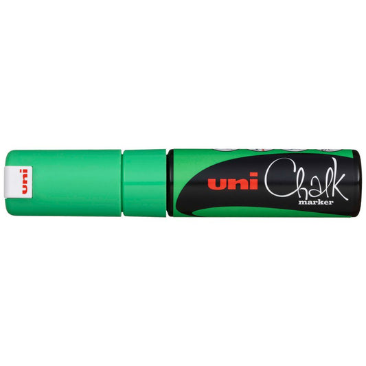 Marker Chalk Uni 8MM Chisel Tip - Fluoro Green