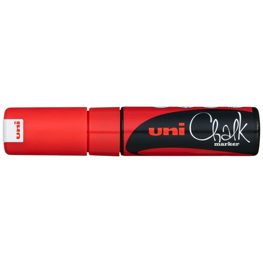 Marker Chalk Uni 8MM Chisel Tip - Red