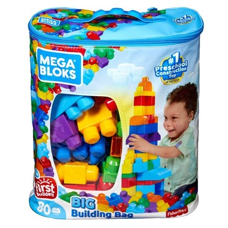 Mega Bloks Big Building Bag 80 Pieces