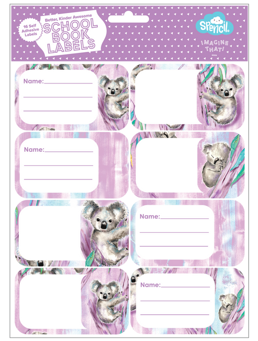 Spencil Book Labels - Koala Haven