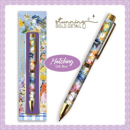 Pen in Gift Box - Teatime Wrens