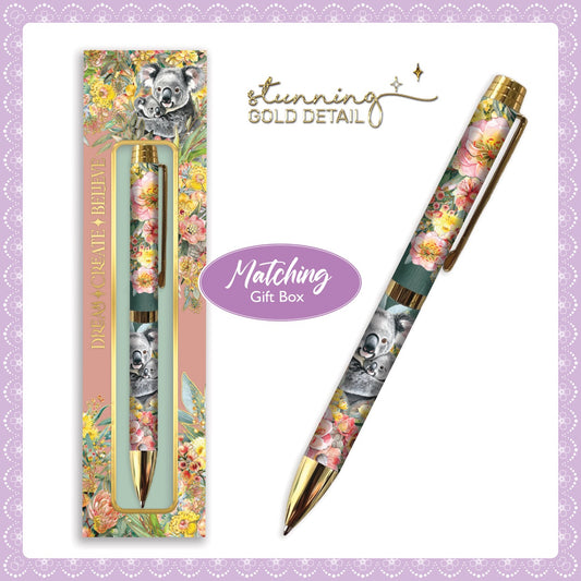 Pen in Gift Box - Koala Cuddles