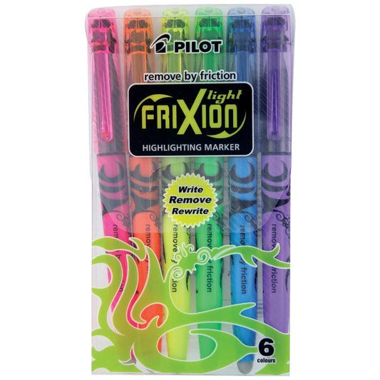 Highlighter Pilot Frixion Light Erasable Assorted Wallet 6