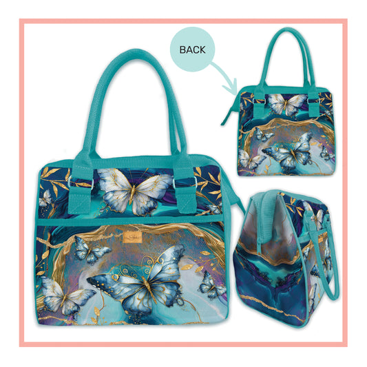 Lunch Tote Cooler Bag - Tranquil Butterflies
