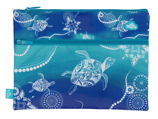 Spencil A4 Twin Zip Pencil Case Turtle of Life