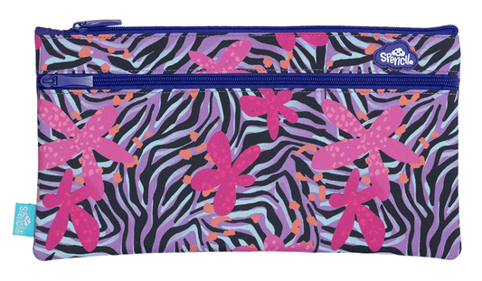 Spencil Twin Zip Pencil Case Born to Be Wild