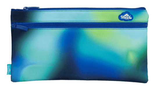 Spencil Twin Zip Pencil Case Galactic Glow