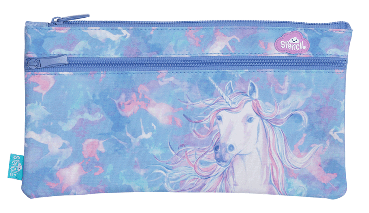 Spencil Twin Zip Pencil Case Unicorn Magic