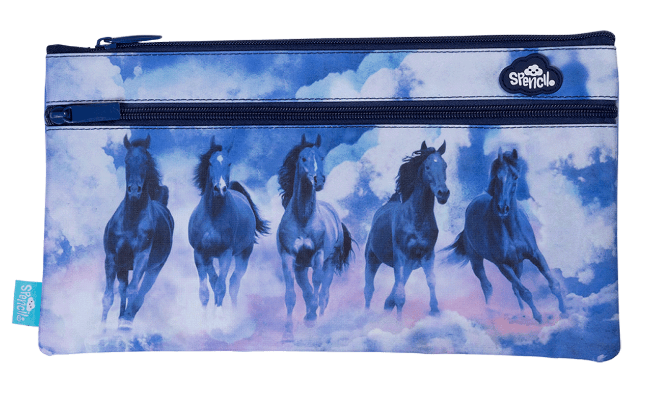 Spencil Twin Zip Pencil Case Sky Dancer