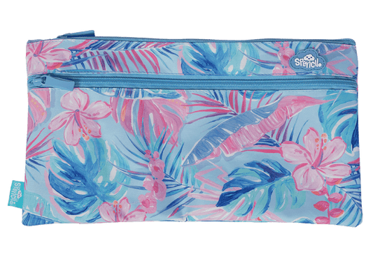 Spencil Twin Zip Pencil Case Tropicana