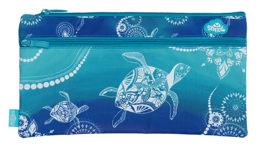 Spencil Twin Zip Pencil Case Turtle of Life