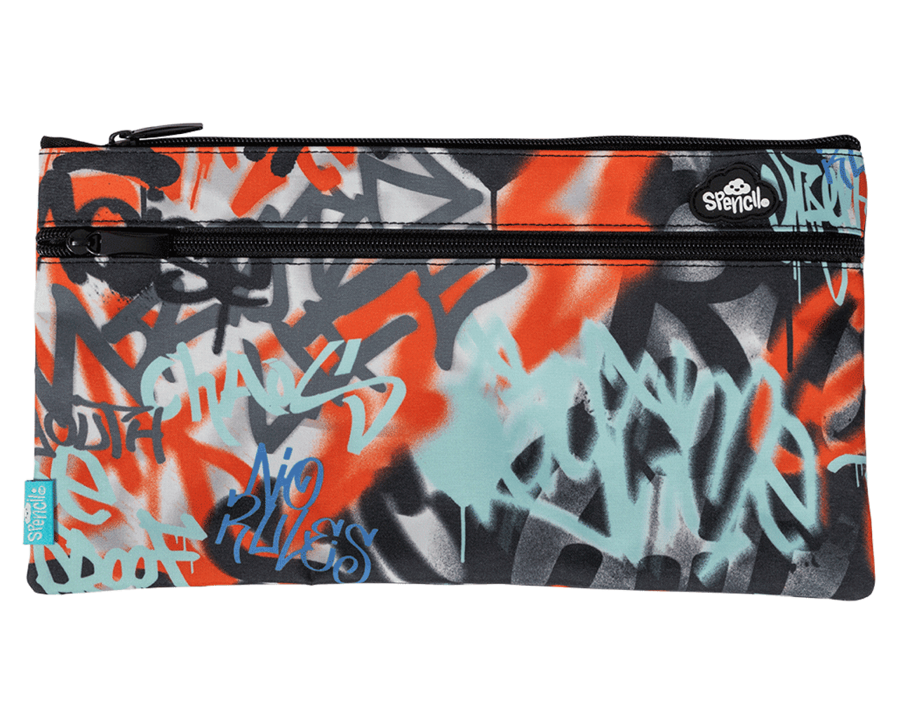 Spencil Twin Zip Pencil Case Urban Scrawl