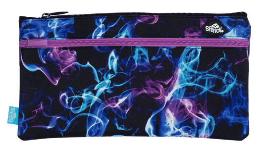 Spencil Twin Zip Pencil Case High Voltage