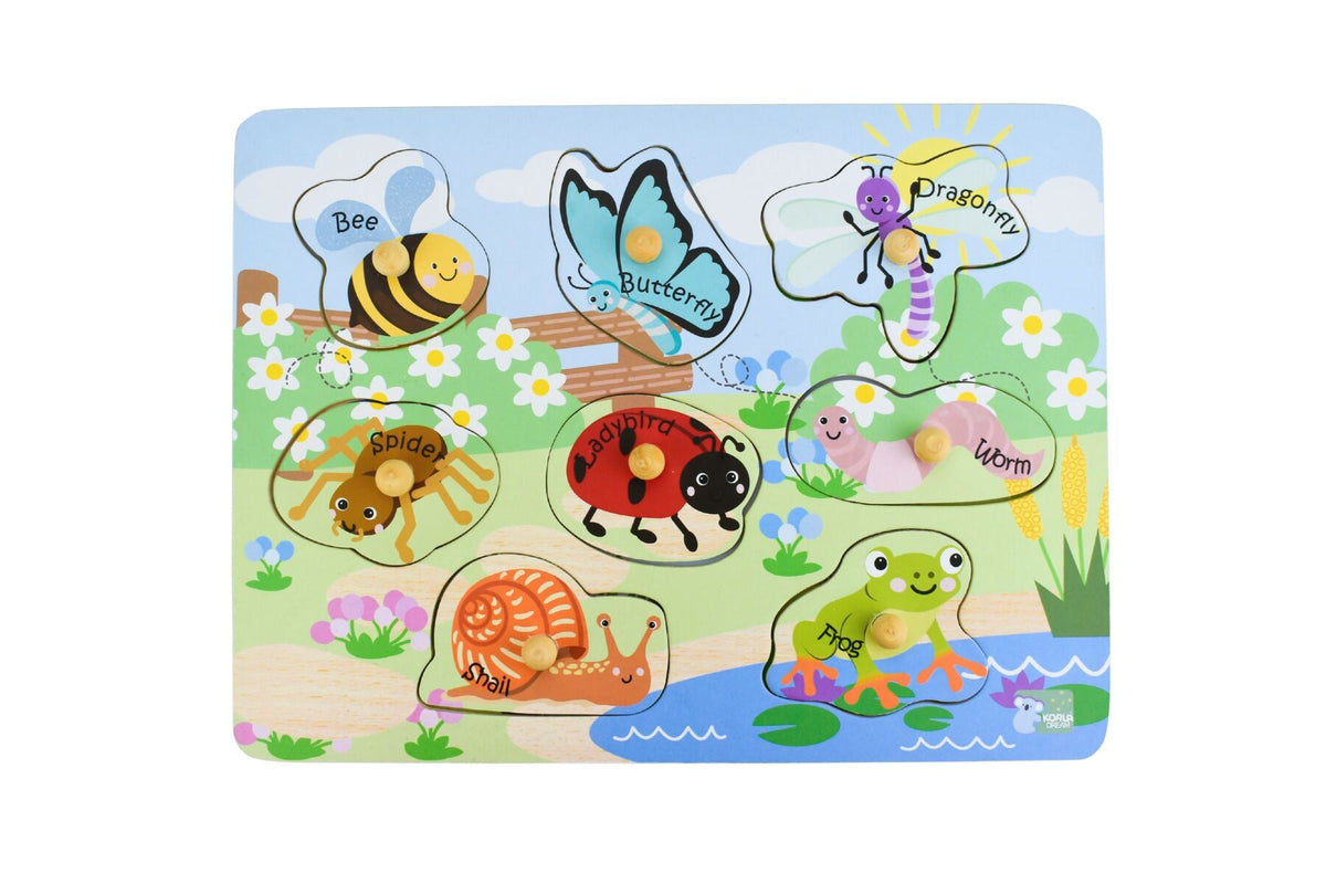 Insects and Their Homes Peg Puzzle
