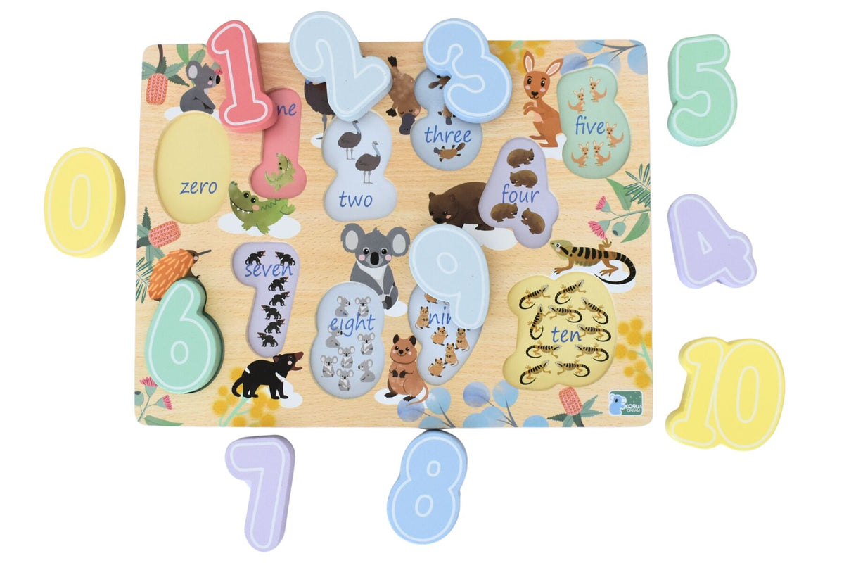 Bush Buddies Number 0-10 Chunky Puzzle