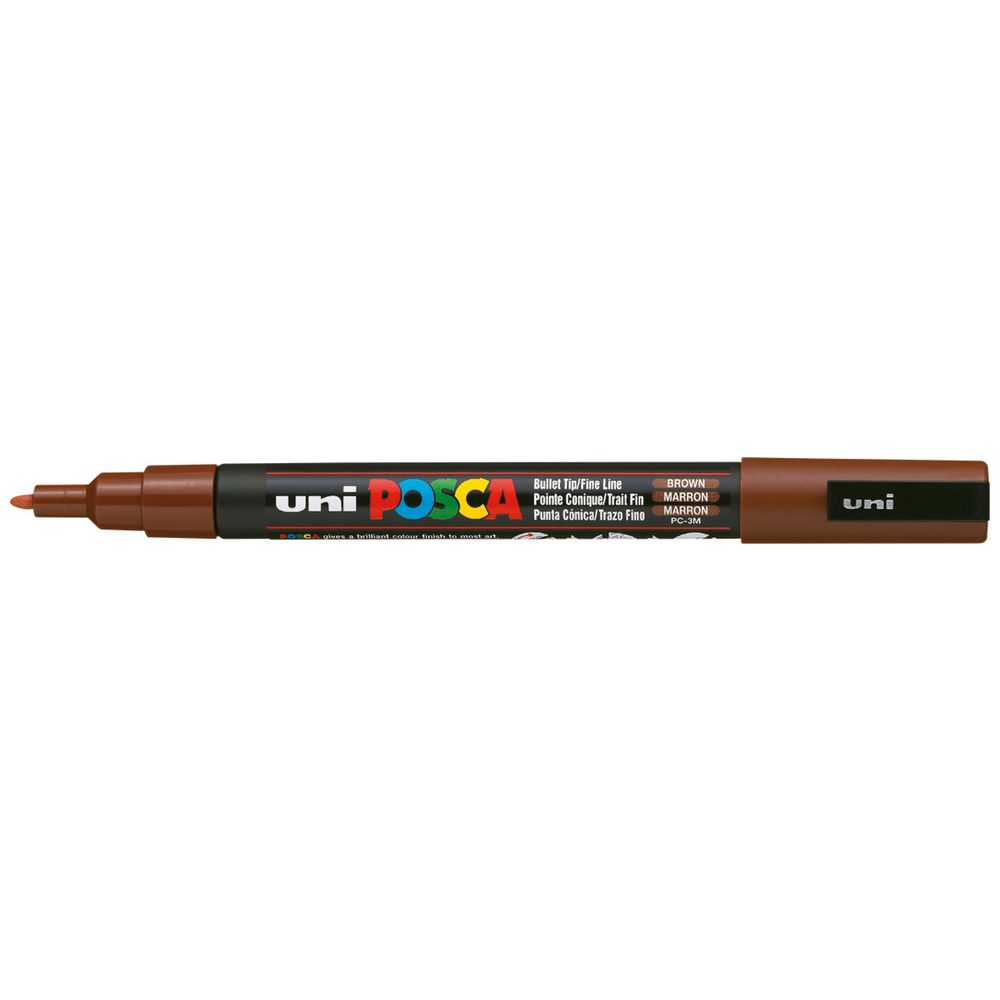 Marker Paint Uni Posca PC3M Bullet - Brown