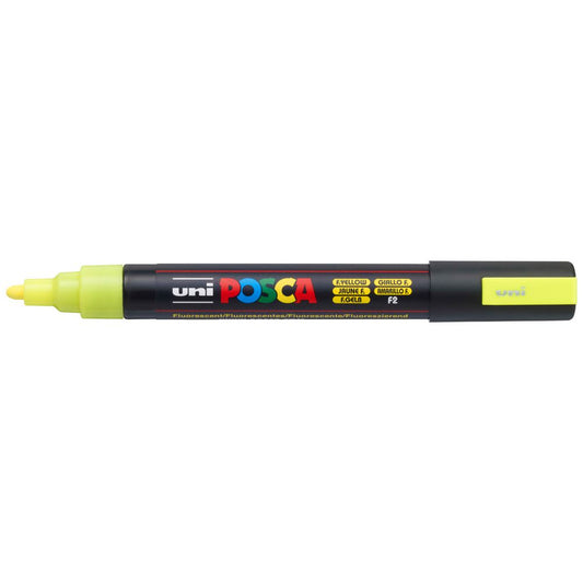 Marker Paint Uni Posca PC5M Bullet - Fluoro Yellow