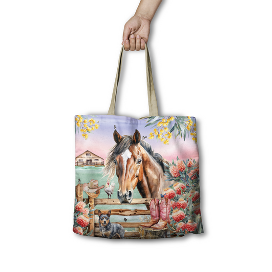 Reusable Shopping Bag - Country Dusk