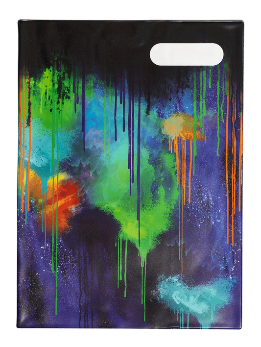 A4 Book Cover - Colour Drip 1