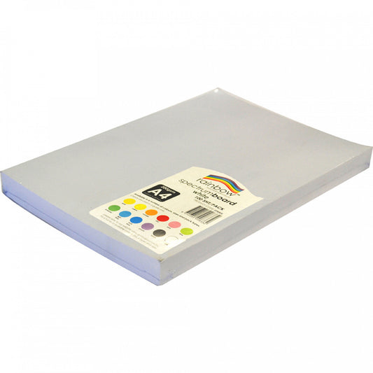 Cardboard Rainbow A4 220GSM White 100 Pack