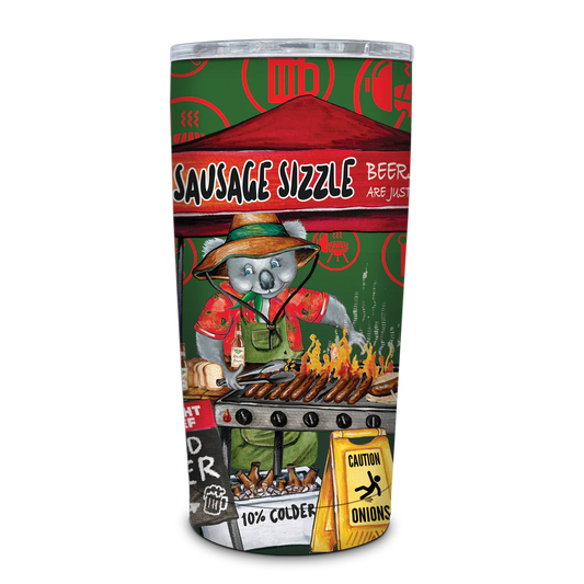 Double Walled SS Travel Mug - Sausage Sizzle