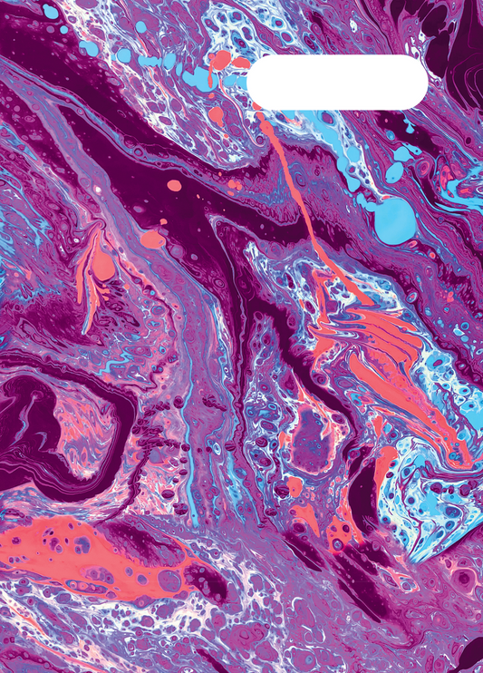 Spencil A4 Book Cover - Liquid Marble 2