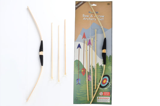 Wooden Bow & Arrow Set