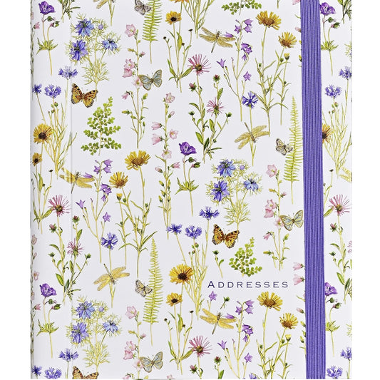 Wildflower Garden Large Address Book front cover
