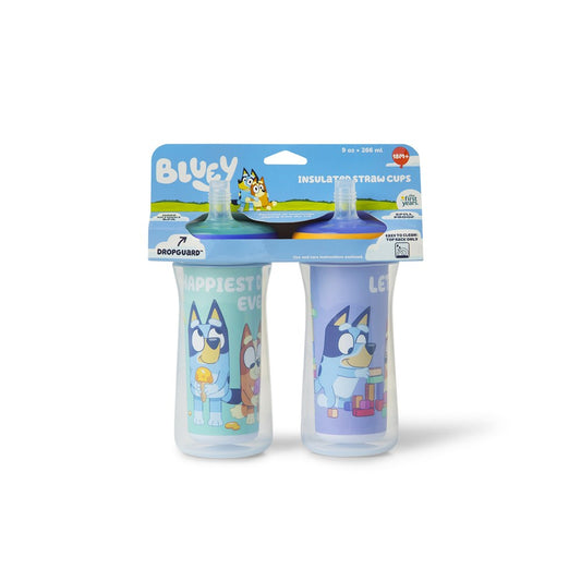 Bluey - DropGuard Insulated Straw Cup 2 Pack