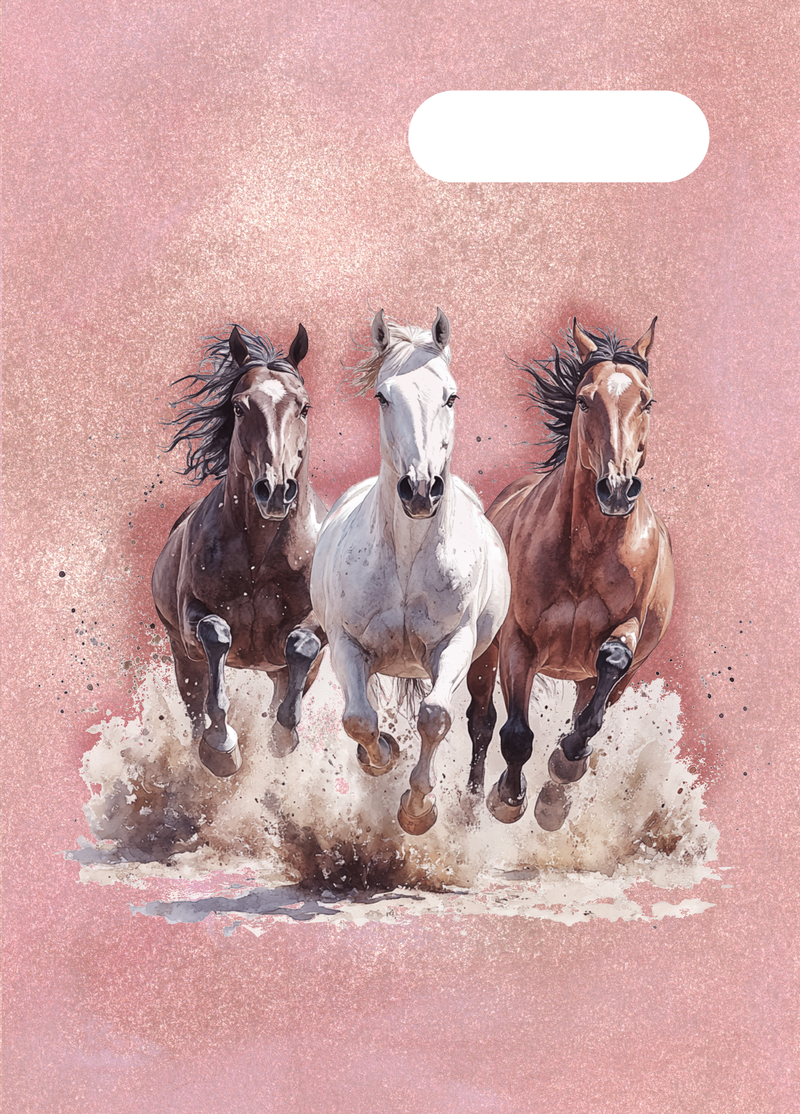 Spencil A4 Book Cover - Wild Horses