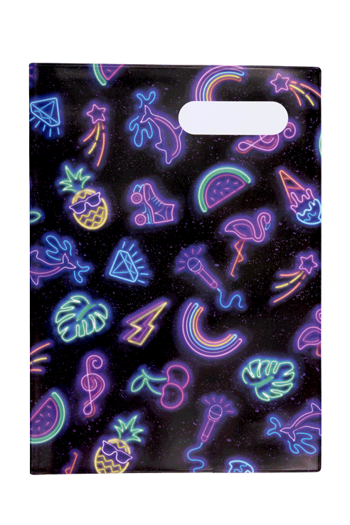 Spencil A4 Book Cover - Neon Party