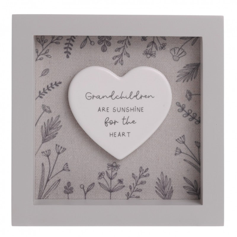 Grandchildren Square Framed Plaque
