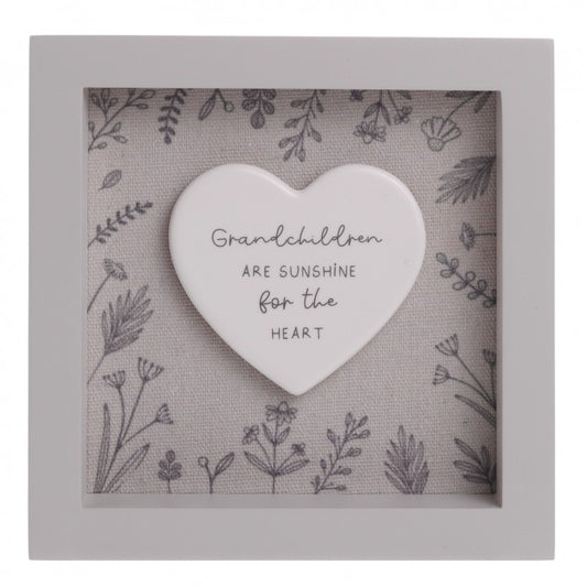 Grandchildren Square Framed Plaque