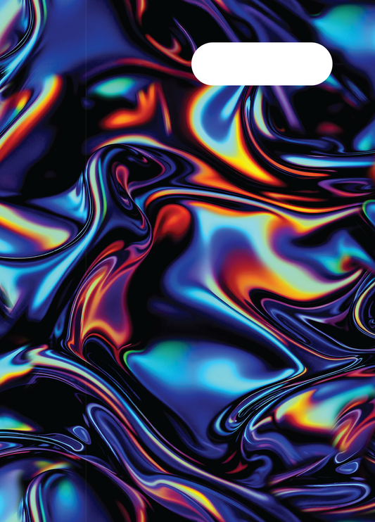 Spencil A4 Book Cover - Metallic Waves